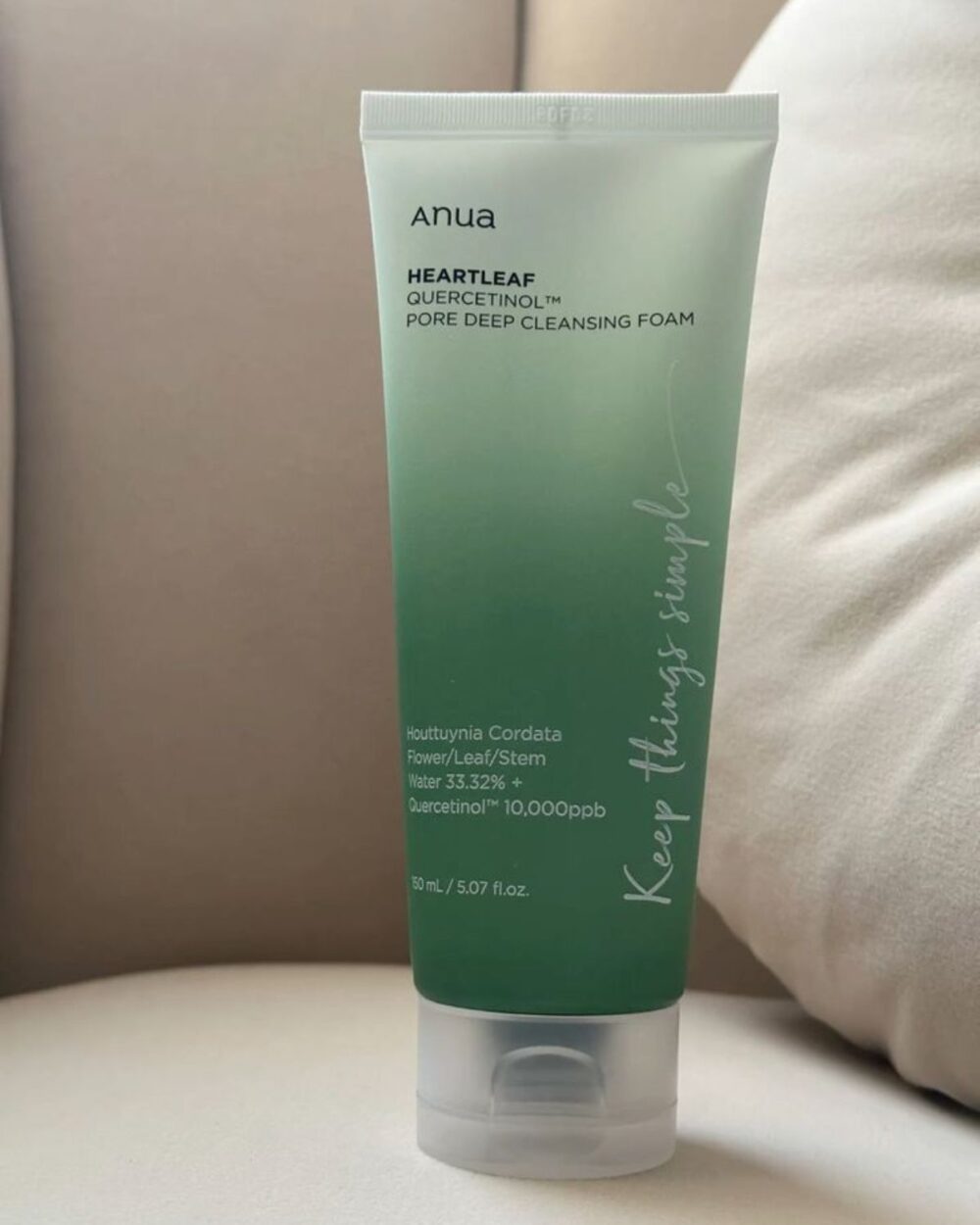 Anua Heartleaf Quercetinol Pore Deep Cleansing Foam 150ml – Korea Authentic Cleanser BD