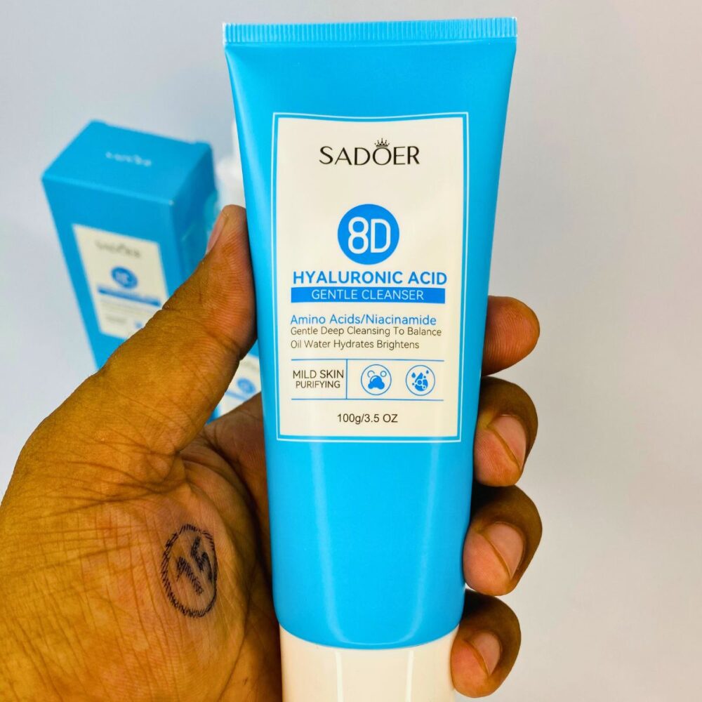 Sadōer 8D Hyaluronic Acid Skincare Combo – Cleanser Serum Cream Original B