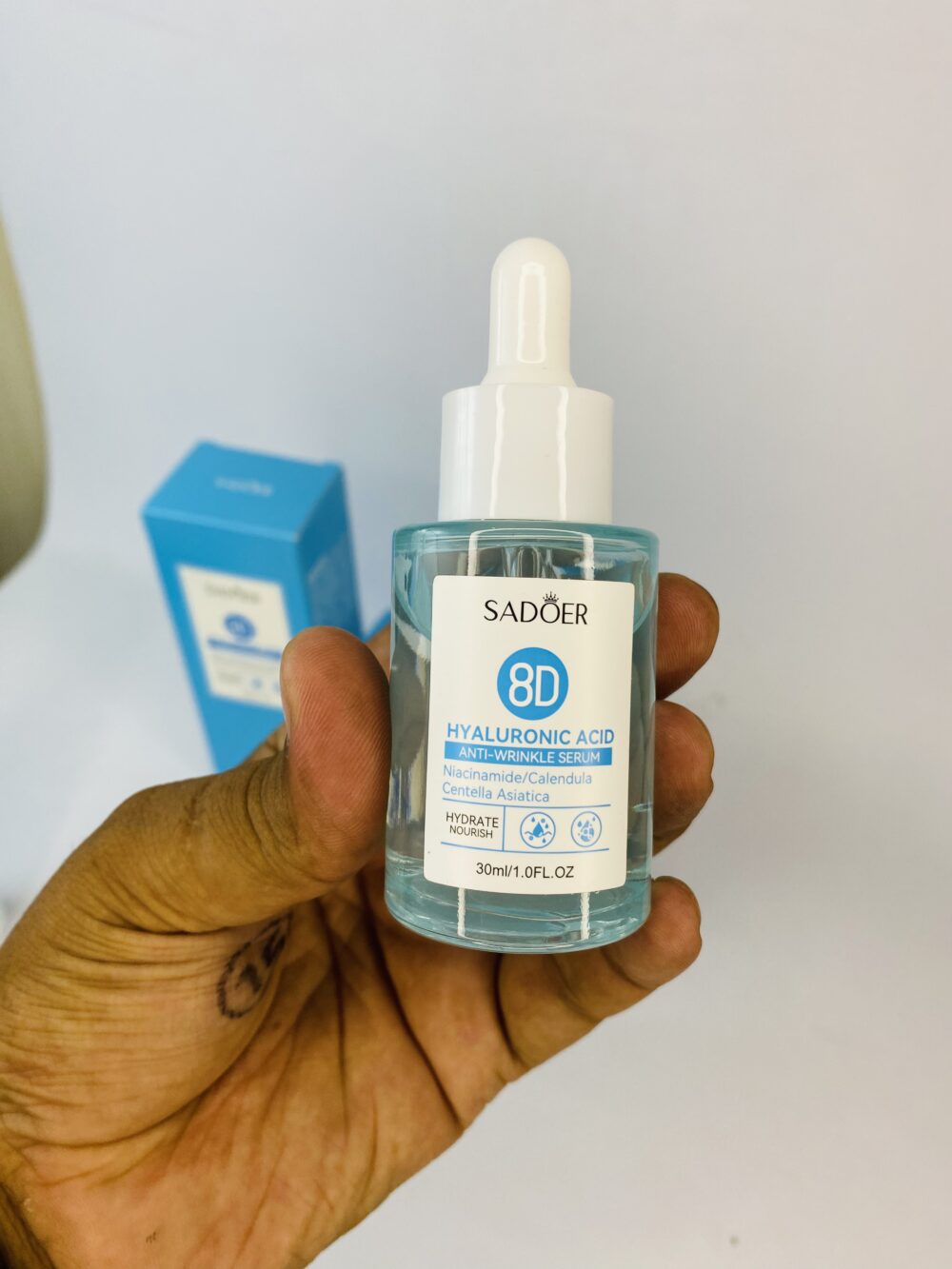 Sadōer 8D Hyaluronic Acid Skincare Combo – Cleanser Serum Cream Original B
