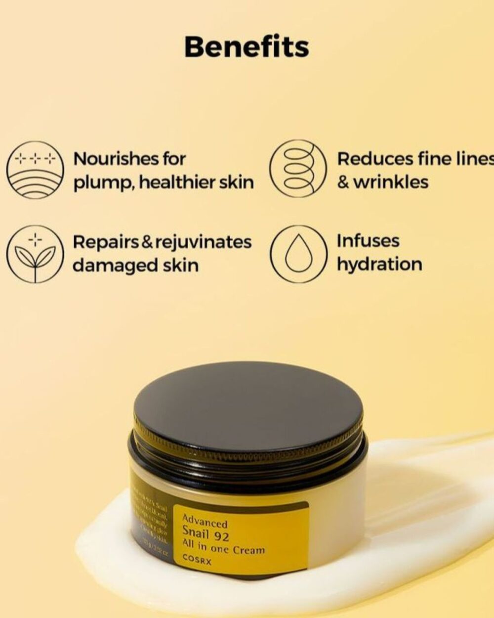 COSRX Advanced Snail 92 All In One Cream – 100ml