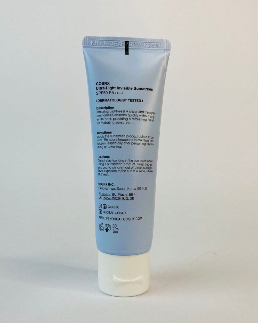 COSRX Ultra-Light Invisible Sunscreen SPF50+ PA++++ – 50ml